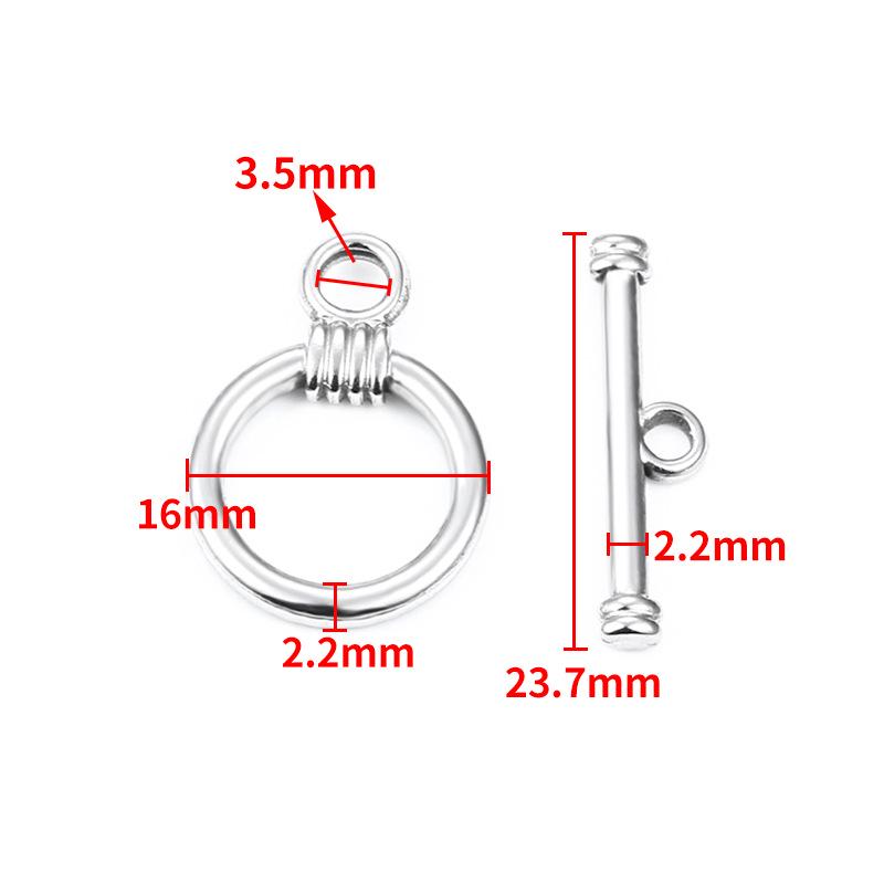 Бесшовный замок-тогл из нержавеющей стали OT для изготовления украшений своими руками: Комплект соединителей для ожерелья и браслета