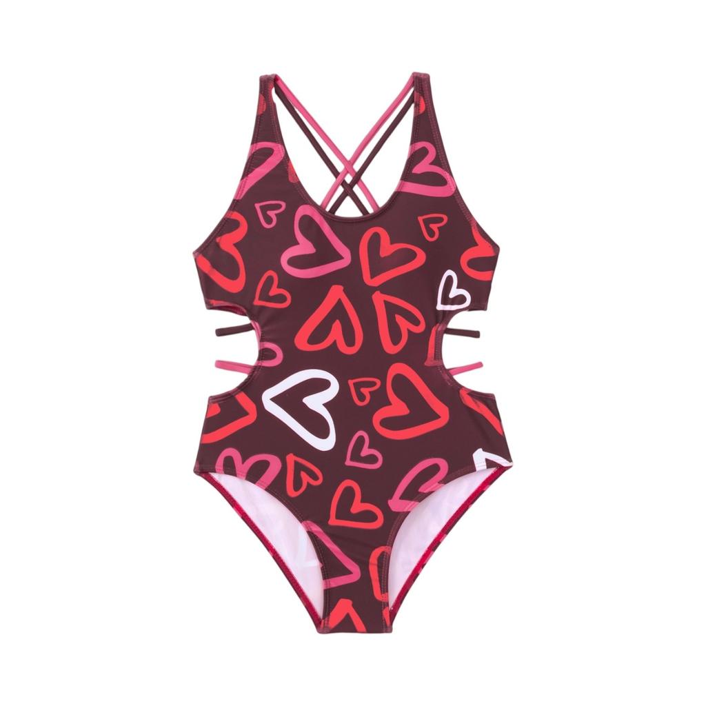 Летний слитный купальник для девочек - Купальники