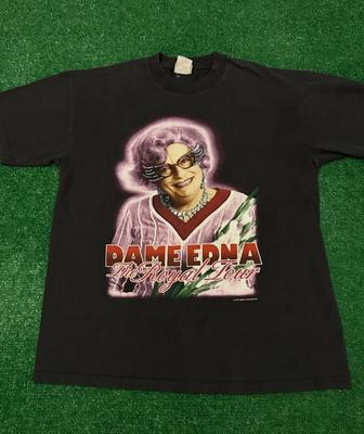 Vintage 90s Dame Edna The Royal Tour Drag Comedy Broadway VTG Shirt Mens Size M