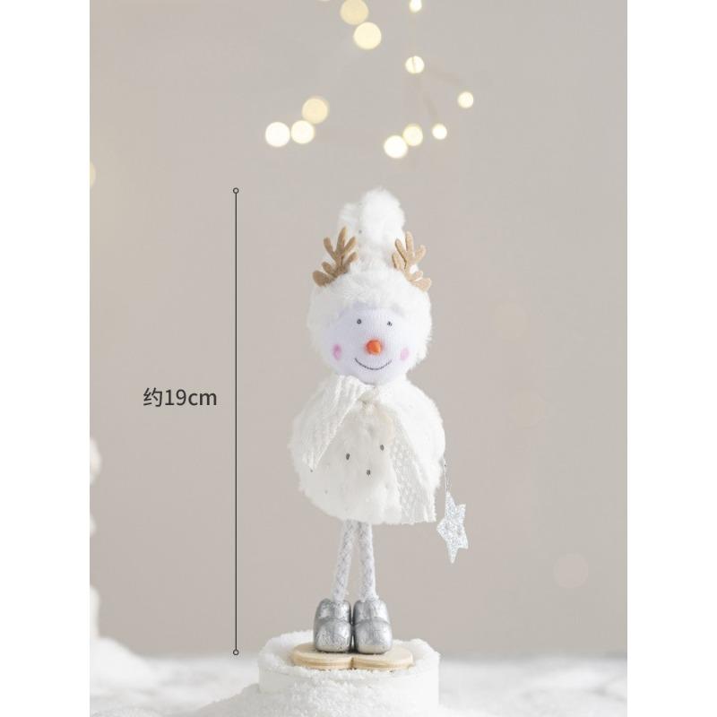 Christmas decoration ornament cute snowman ornament scene arrangement props Christmas atmosphere dress up small ornament