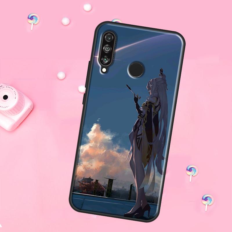 Чехол Genshin Impact Нин Гуан для Huawei Nova 12s 12i 8i 11i 9 10 SE Y60 Y70 Y90 Y72 Y73 Y61 Y91 P60 Pro P30 P40 Lite