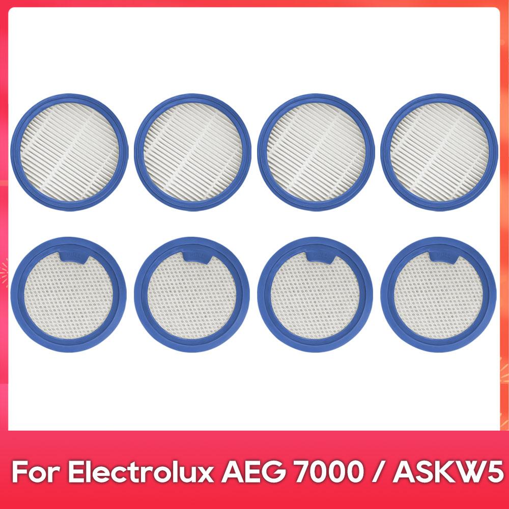 Подходит для ( Electrolux AEG 7000 / ASKW5 / EP71UB14DB / EP71AB14UG / EP71HB14SH ) Комплект фильтров до-моторных и гигиенического фильтра