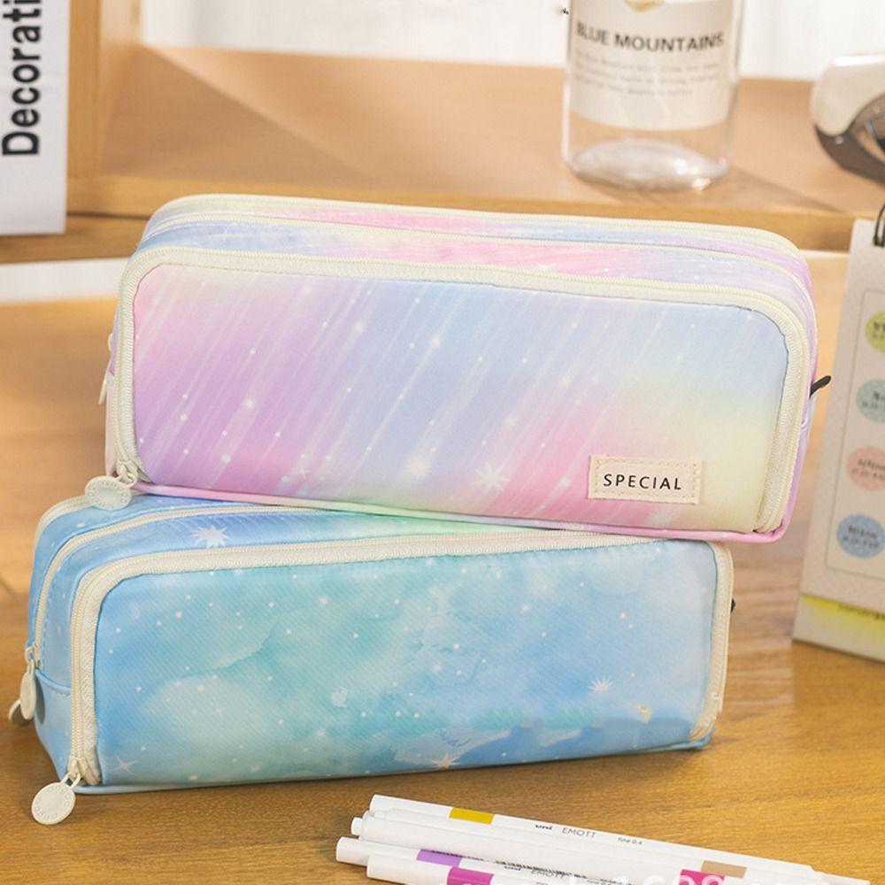 Portable Pencil Case Large Capacity Stationery Bag High Quality Pen Pouch School Office Supplies