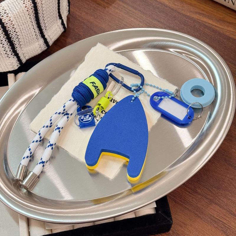 Cute Swim Themed Keychain With Mini Swim Ring Kickboard Perfect For Bag Decoration Gifts For Swimmers