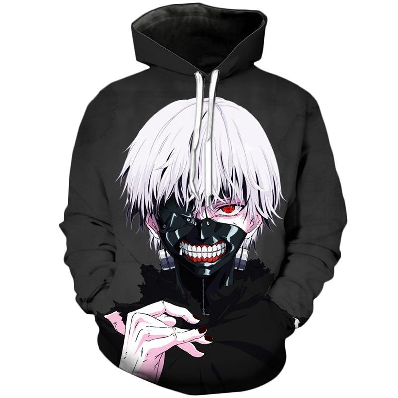 Sweatshirt Tokyo Unisex Ghoul Cosplay Sweater Capuche Sweat Hoodie Pullover
