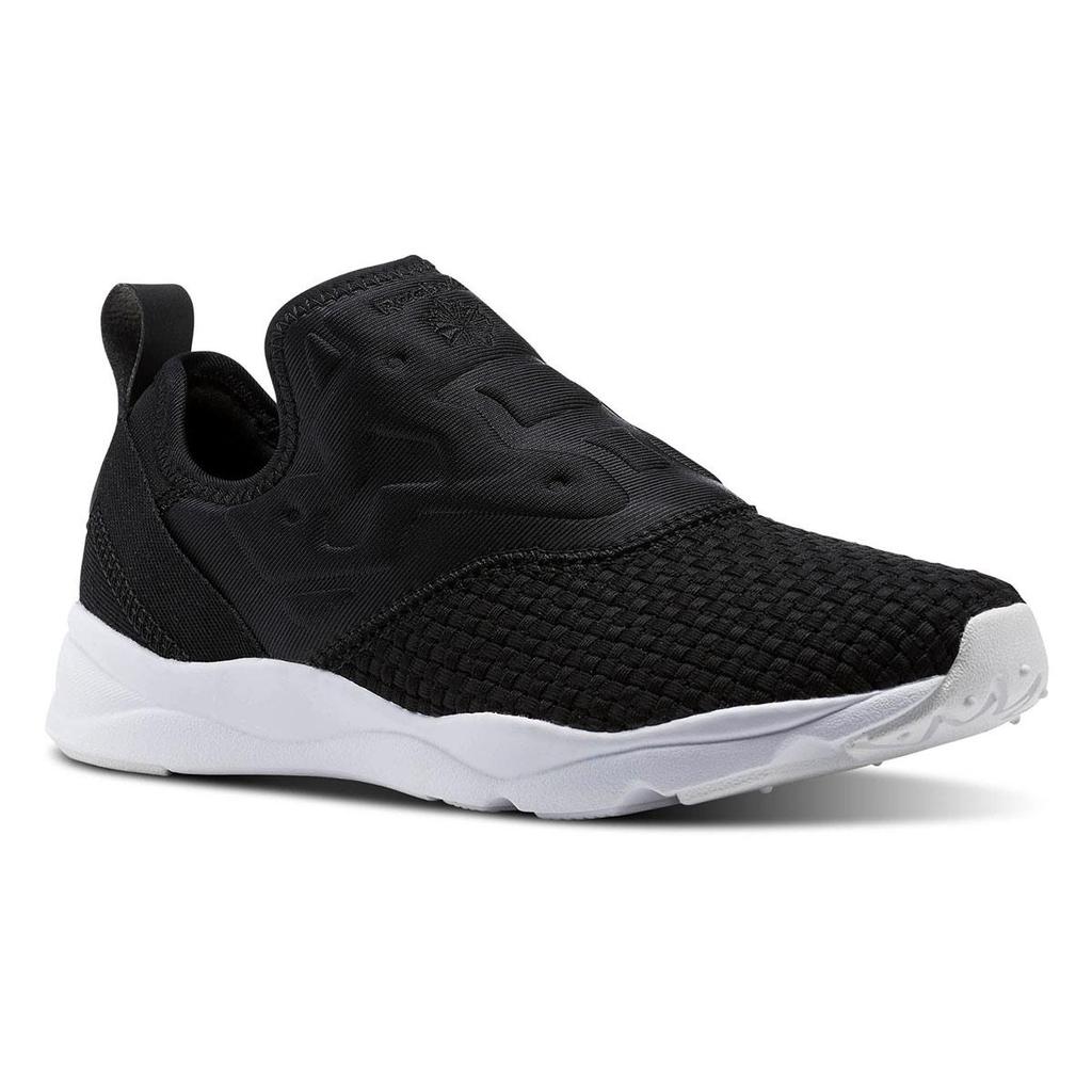 Reebok Женские кеды Furylite Slip On Woven 'Черные' CM9809