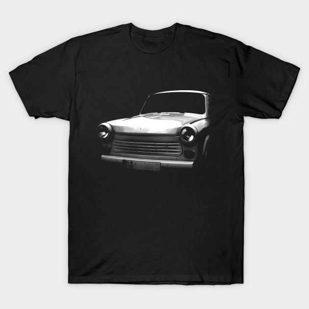 Asian Size Men Print T-shirt Gdr Trabant, Ddr Classic Car No-Cut Heat Transfer Print Cotton Tshirt