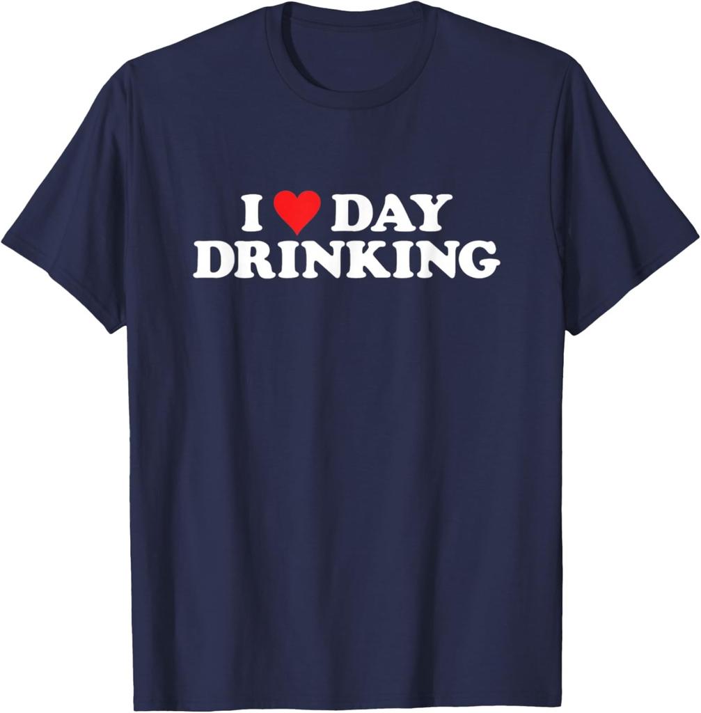 Funny I Love Day Drinking Heart St Patricks Day Unisex T-Shirt