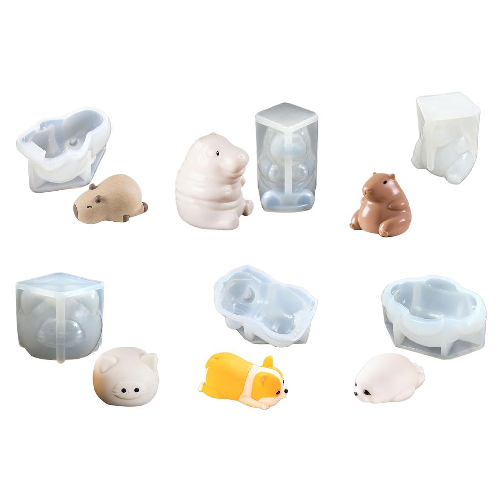 Формы для пудингов в виде животных из пищевого силикона, идеально подходящие для приготовления шоколадной помадки и декоративной выпечки