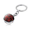 Keychain Sharingan Naruto With Glass Ball Cartoon Style For Memorabilia Anime