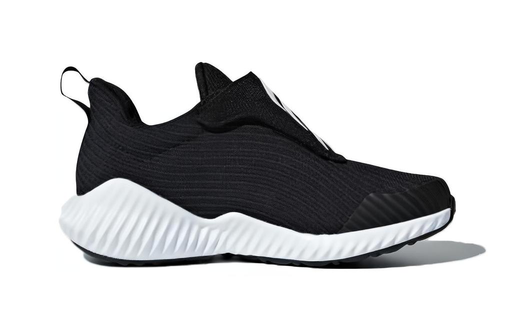 adidas Fortarun Ac K Нескользящие Защита от ударов По щиколотку Детские Беговые Кроссовки Черно-Белые Дети Возраст 3-7 Лет AH2627