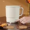 Euro 1pc Multifunctional 304 Stainless Steel Folding Electric Cooking Pot Travel Portable Cooking Pot Stainless Steel Electric Cooking Pot