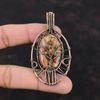 Tree Of Life Asteroid Jasper Pendant Copper Wire Wrapping Jewelry Gemstone Handmade Pendant Decent Pendant Wire Wrapped Pendant Wedding Gift