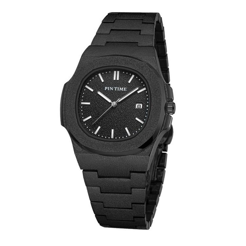 Матовая поверхность кварцевые часы мужские роскошные хип-хоп серебристо-голубые золотые часы мужские часы мужские Reloj Hombre Masculino