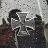 1pcs Cross Chrome Metal Germany 1813 Malta Virtue Symbol Medal Cross Emblem Motorcycle Car Styling Badge Stickers Decal Auto Pat