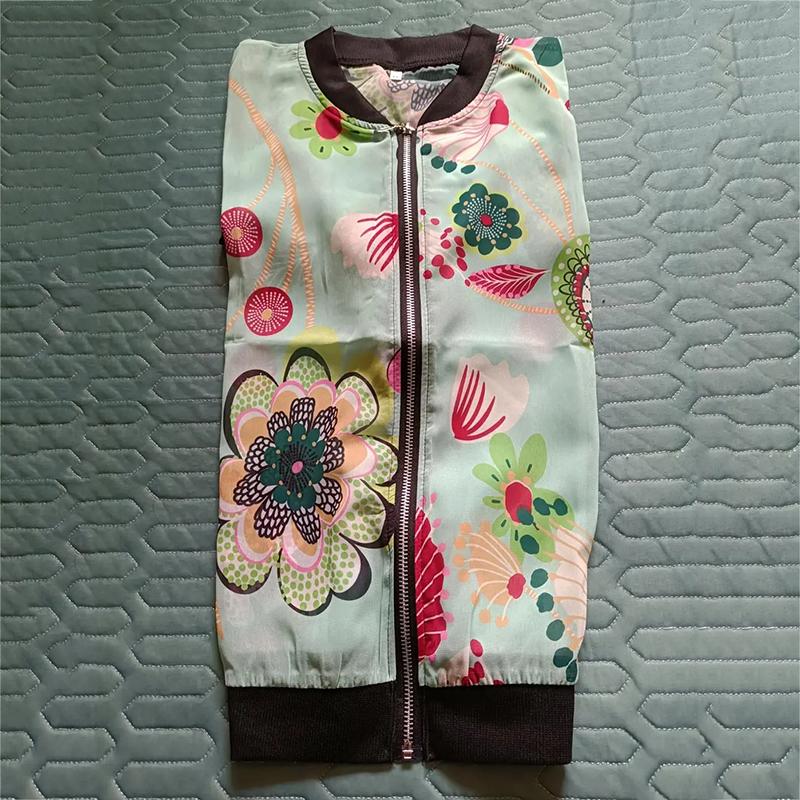 Шифоновая летняя куртка с принтом для женщин 5XL, тонкий тонкий солнцезащитный кардиган для мамы, бомбер с длинными рукавами, верхняя одежда