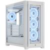Корпус для ПК CORSAIR iCUE 5000X RGB QL Edition, Mid-Tower, Белый (Настоящий белый) CC-9011233-WW