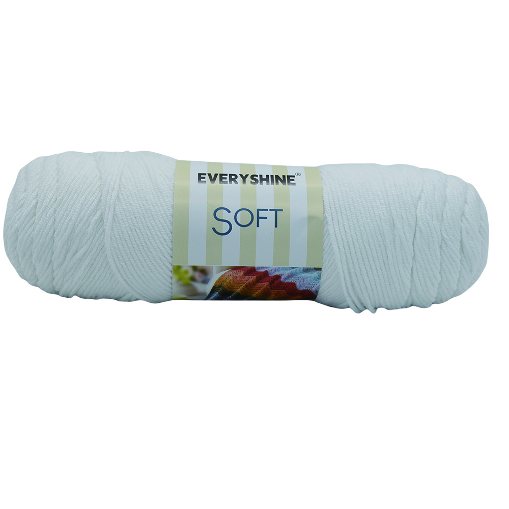 2 моточка акриловой пряжи (190 г/6,7 унций, 380 м/416 ярдов) – Многоцветная камвольная пряжа для вязания спицами и крючком – Мягкое молочное волокно для амигуруми,