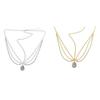 Forehead Chain Water Drop Pendant Decoration Adjustable Head Circumference Forehead Chain Hair Accessory