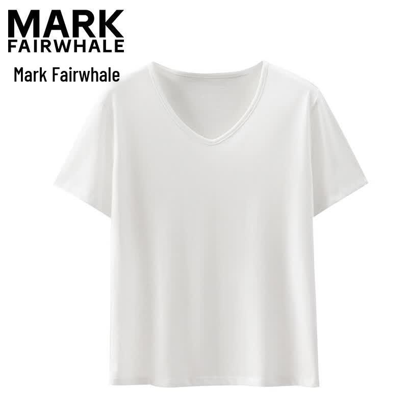 Mark Fairwhale Женская футболка с V-образным вырезом и коротким рукавом