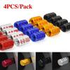 4/8PCS/pack Car Tire Valve Stem Caps Auto Wheel Decoration Metal Alloy Nut Tyre Airtight Screw Cover Car Accessories Universal