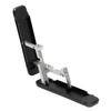 Multi Angle Cellphone Stand W Shaped Folding Phone Bracket Self Adhesive Phone Holder for 4 To 8 Inch Smartphones Black