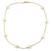 [L4343] - Gold Plated Necklace 'Perla' Ivory Gold - 45 Cm 10 Mm