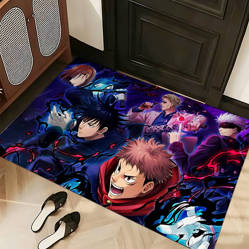 Anime J-Jujutsus-K-Kaisens Carpet Bathroom Anti-slip Mat Door Mat Home Decoration Mat Entrance Door Mat Scratch-resistant Door