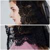 Ladies Lace Headscarf Wedding Party Floral Pattern Scarf Lightweight Lace Bandana for Hot Weather Sunproof Supplies