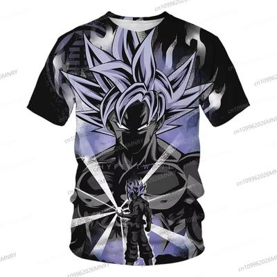 Аниме Dragon Ball Сон Гоку Футболка 3D Печать детские топы и футболки Летняя мужская футболка Девочка Унисекс