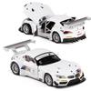 Масштаб 1/24 Z4 GT3, литая под давлением модель автомобиля, игрушечный автомобиль с откатным механизмом, звуком и светом для детей, коллекция подарков для мальчиков и девочек