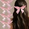 Spicy Girl Angel Wing Hair Clip Creative Hair Barrettes Sweet Cool Satin Bow Hairpin  Daily