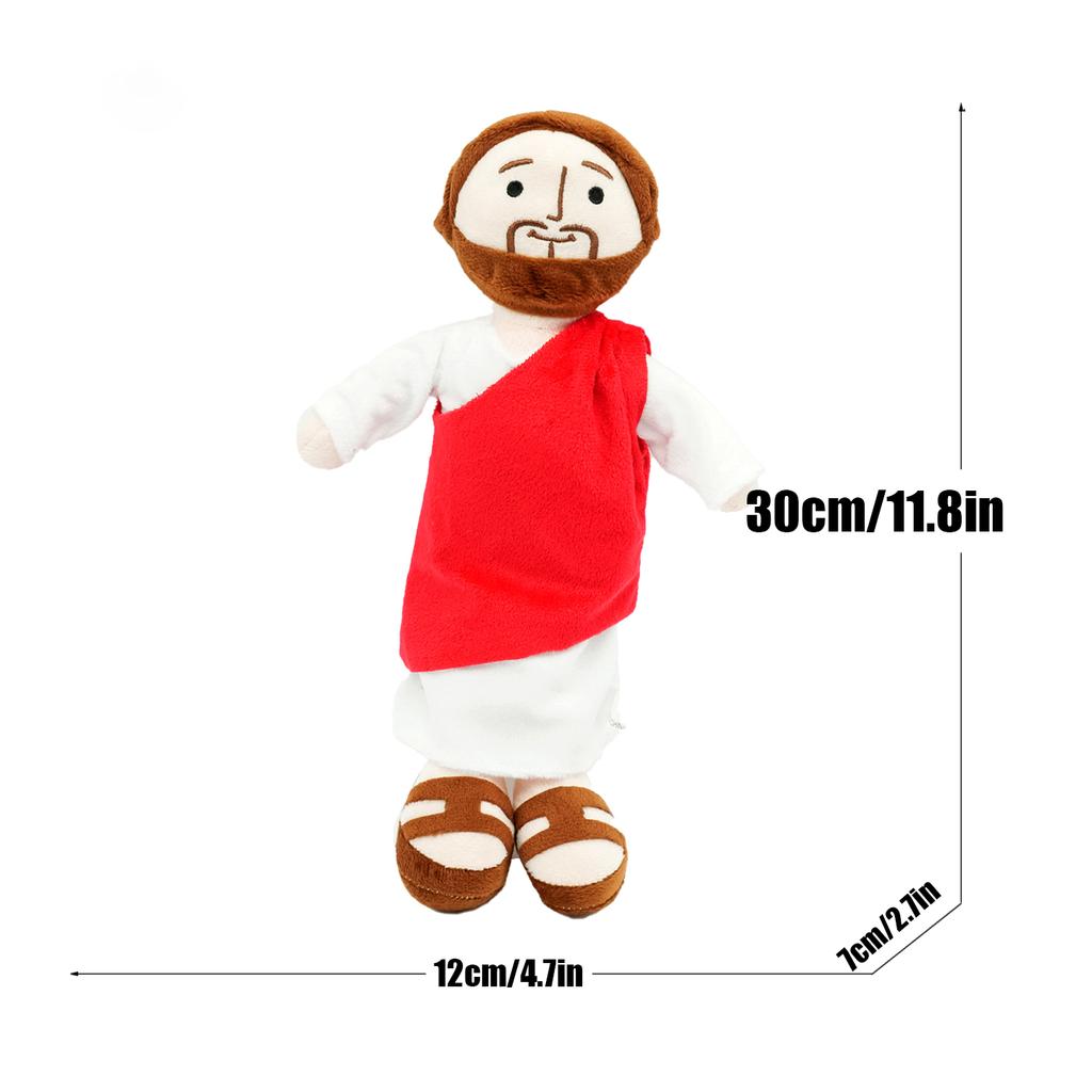 TreasuringU New Jesus Plush Doll Cartoon Mary Stuffed Toy Soft Arabians Plushie Home Decor Children's Day Gift
