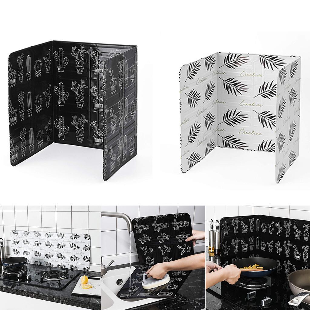 Домашняя кухонная плита из фольги Предотвращение брызг масла Приготовление пищи Горячий экран Кухонный инструмент