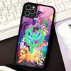 Cute M-My Cartoon P-Pony L-Little Magnetic Matte Phone Case For IPhone 16 17 15 14 13 12 11 For Magsafe Wireless Charge Cover