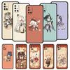 Cute Genshin Impact For OnePlus 10 Pro 9 8T 8 Nord N10 7 7T 9R Phone Case For 1+ Nord 2T CE 2 N100 N200 Z 5G Soft Black Cover