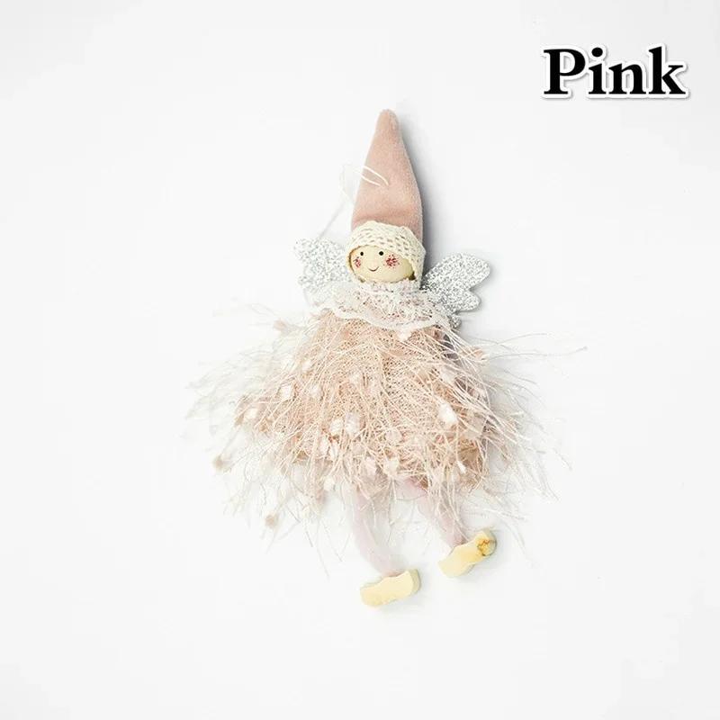 Рождественские украшения Подвеска Креативная Милая Кукла Ангела Кружевная Подвеска Украшение Окна Рождественская Елка Комната Предметы Домашнего Хозяйства