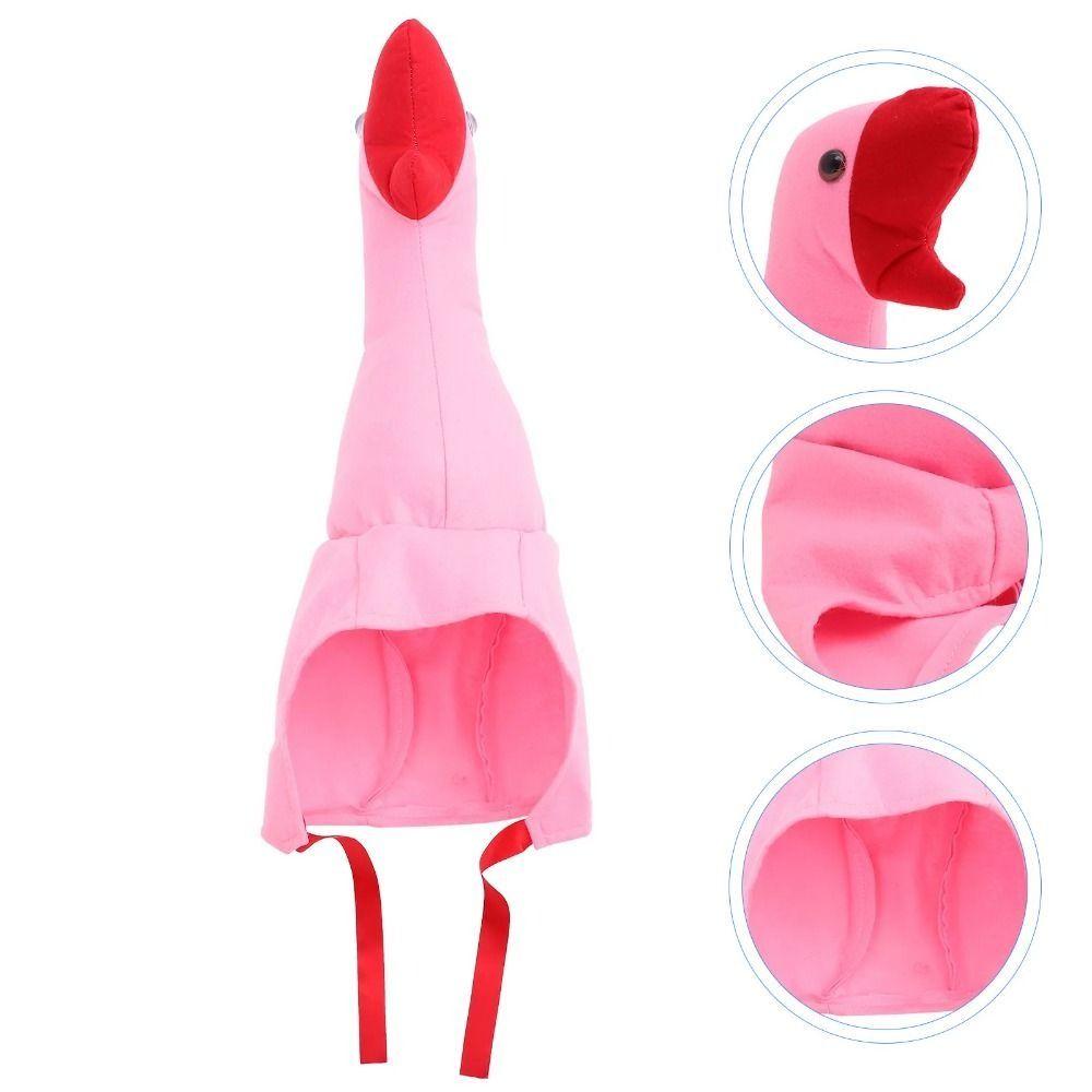White/Pink Halloween Party Hat Creative Cartoon Goose Hat Big Goose Headgear  Cosplay Costume