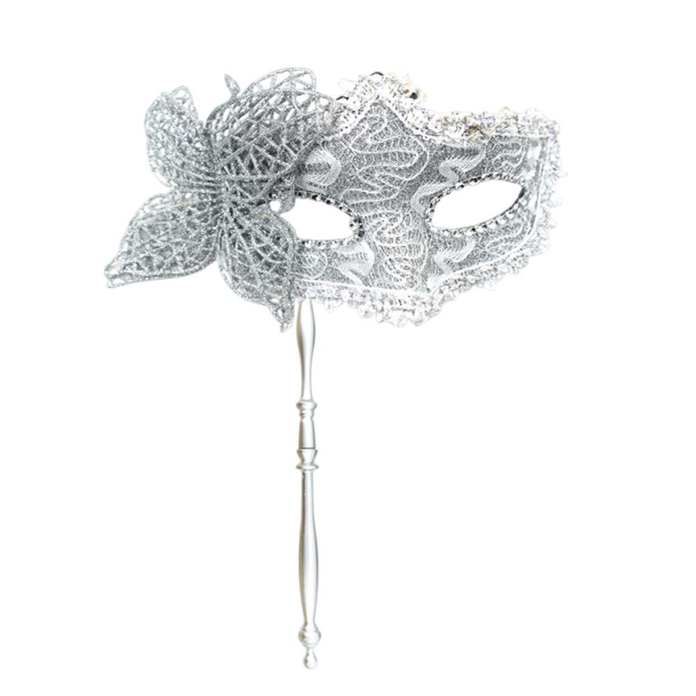 Venetian Party Handheld Masquerade Masks Stick Side Butterfly Festival Costume Party Mardi Gras Masks Carnival Party