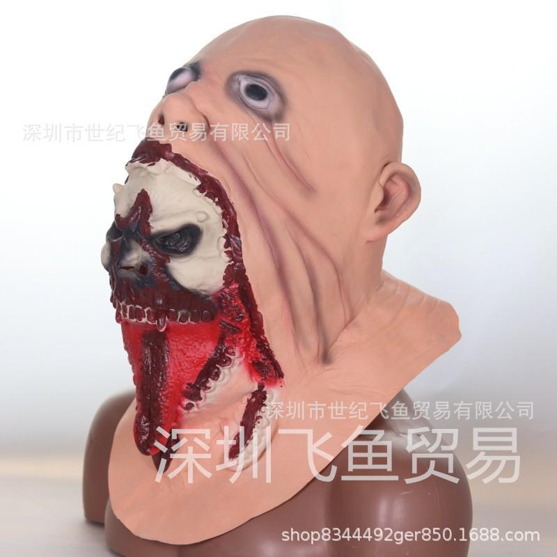 Horror Charlie Zombie Full Face Mask Halloween Costume Party Haunted House Scary Props