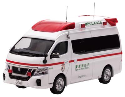 CARNEL Nissan Paramedic 2020 Tokyo Fire Department High Standard Car скорой помощи Готовый продукт 1/43