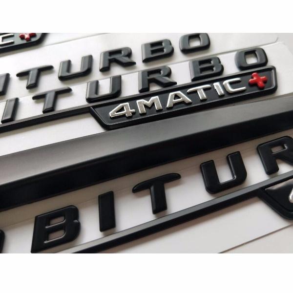 Глянцевый черный класс A A35 A45 V8 BITURBO TURBO 4MATIC + эмблема на крыле багажника задней двери для W176 W177