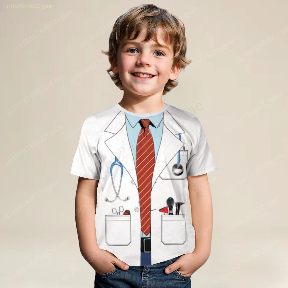 Летняя футболка с изображением капитана, детская футболка с изображением капитана для мальчиков, мужская футболка с коротким рукавом, забавная футболка, одежда для девочек, костюм для косплея, униформа для вечеринки