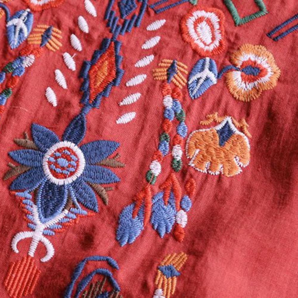 Хлопковая женская рубашка с вышивкой, летняя и весенняя блузка, верхняя одежда для женской одежды