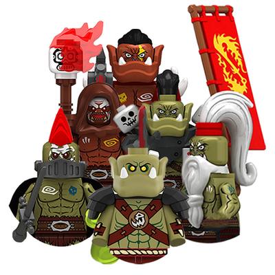 8СМ ZHMS01 Средневековый Рыцарь Орки Воин Эльфы Фигурки Строительные Блоки Армия Бронированные Солдаты Щит Оружие Кирпичики Игрушки