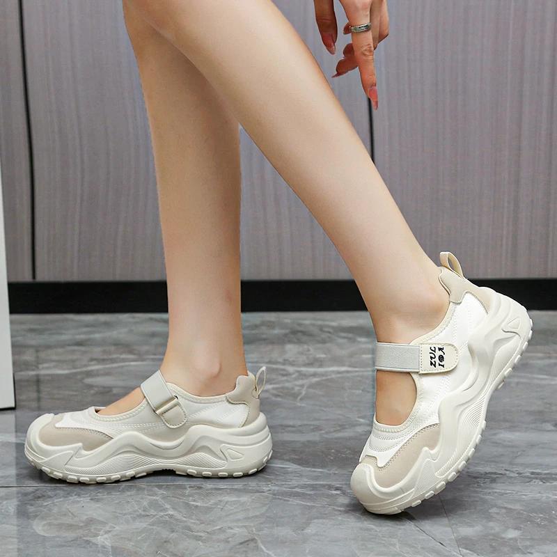 Мода 2025 Лето Новые Женские Повседневные Противоскользящие Низкие Слипоны Модные Кроссовки Модные Удобные Балетки на Низком Каблуке Zapatos Mujer