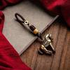 2026 Year Of Chinese Zodiac Horse Lucky Pendant Keychain Copper Feng Shui Wealth Key Ring Women Men Bag Charm Jewelry Gift