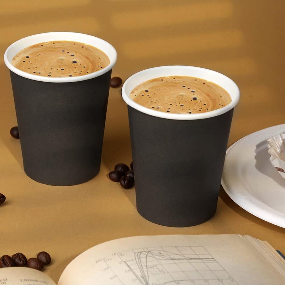 20 шт. 9 унц. Одноразовые бумажные стаканчики Кофейные стаканчики для принадлежностей для украшения вечеринки Пикник Путешествия Красный Зеленый Черный