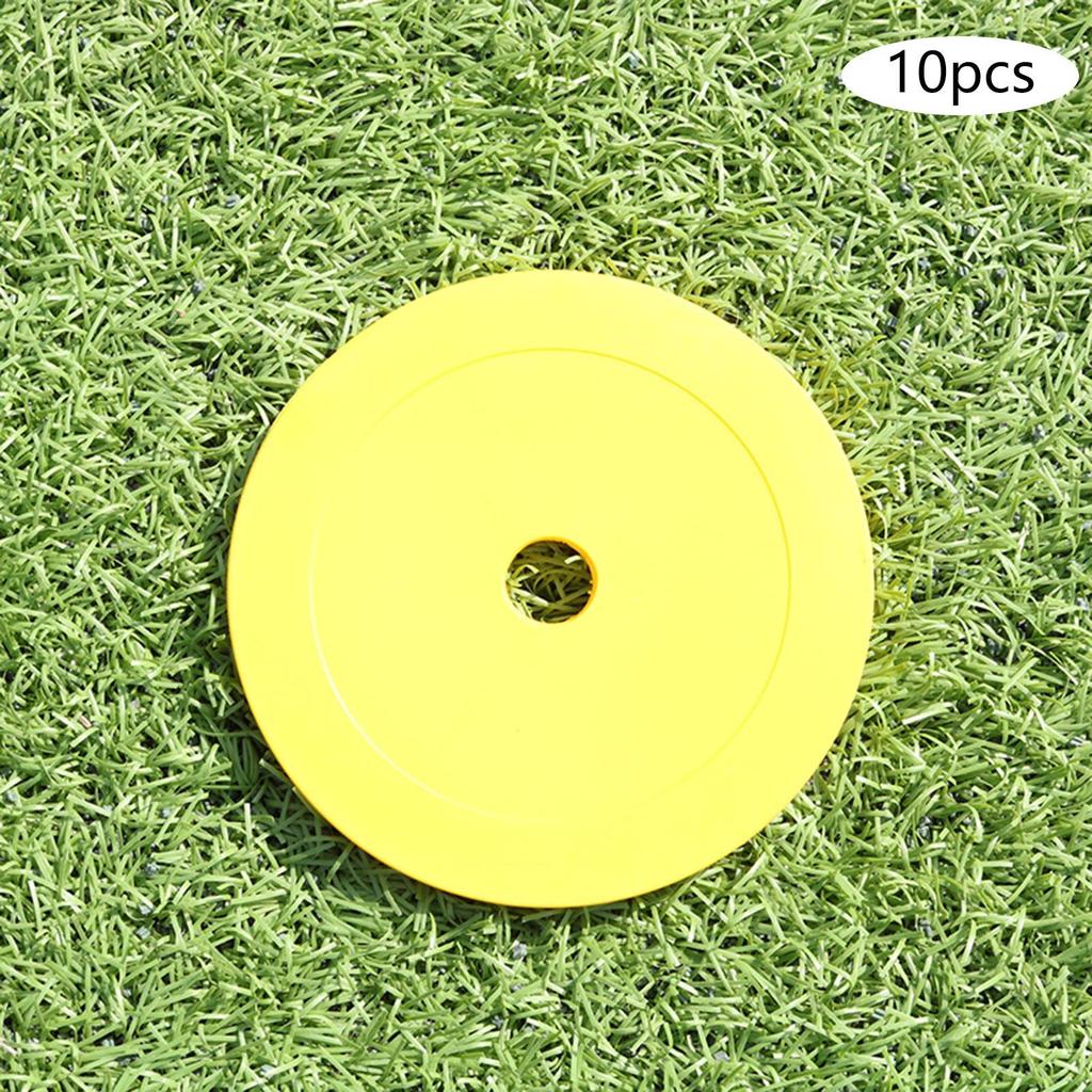 10Pcs Flat Cones Non Slip Training Spot Markers for Boxing Baseball Soccer
