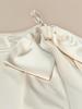 Foreign trade new big bow sling simulation silk drape vest backless top large size gentle temperament top
